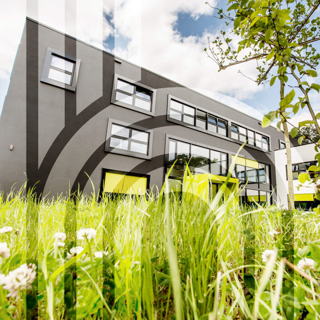 Außenansicht der Firmenzentrale der Herweck AG in St. Ingbert
