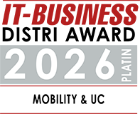 IT-Business Distri Award 2026 – Platin in der Kategorie Mobility & UC