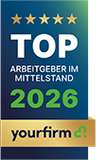 yourfirm TOP Arbeitgeber im Mittelstand 2026