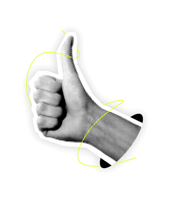 Pop-Art Illustration zur Darstellung von Vorteilen
